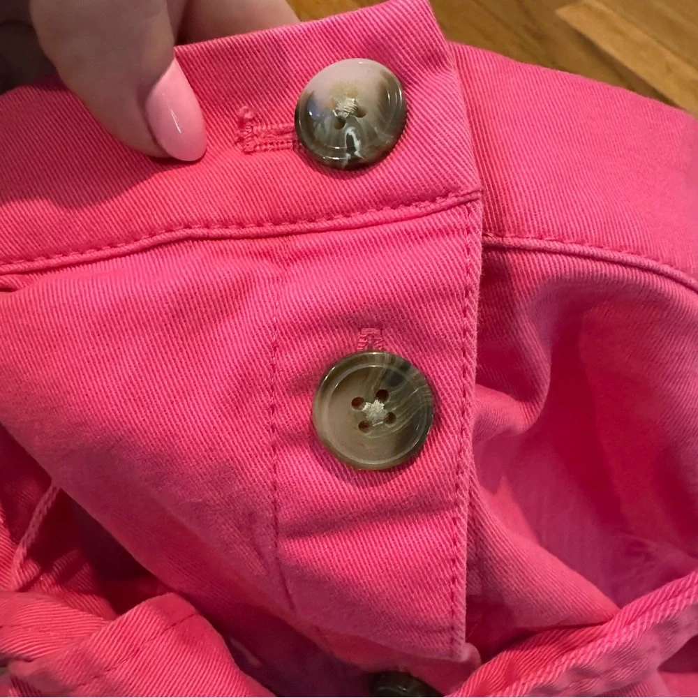 Pink Button-Down‎ Skirt